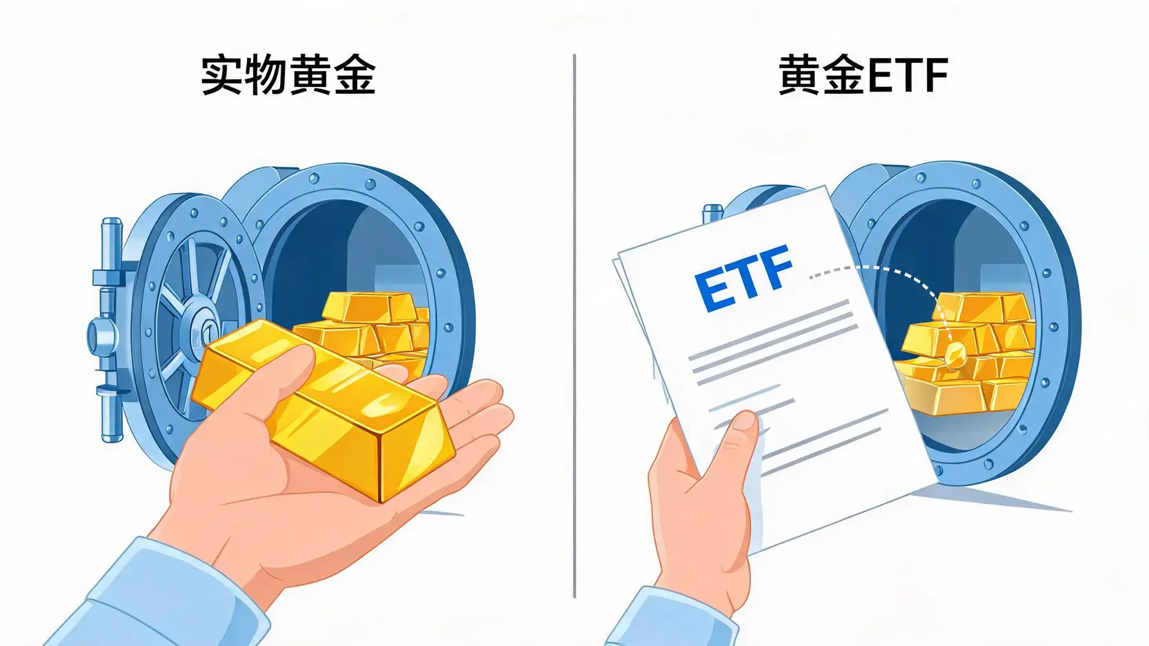 实物金与黄金ETF所有权对比:黄金投资怎么交易的风险选型 - Ultima Markets