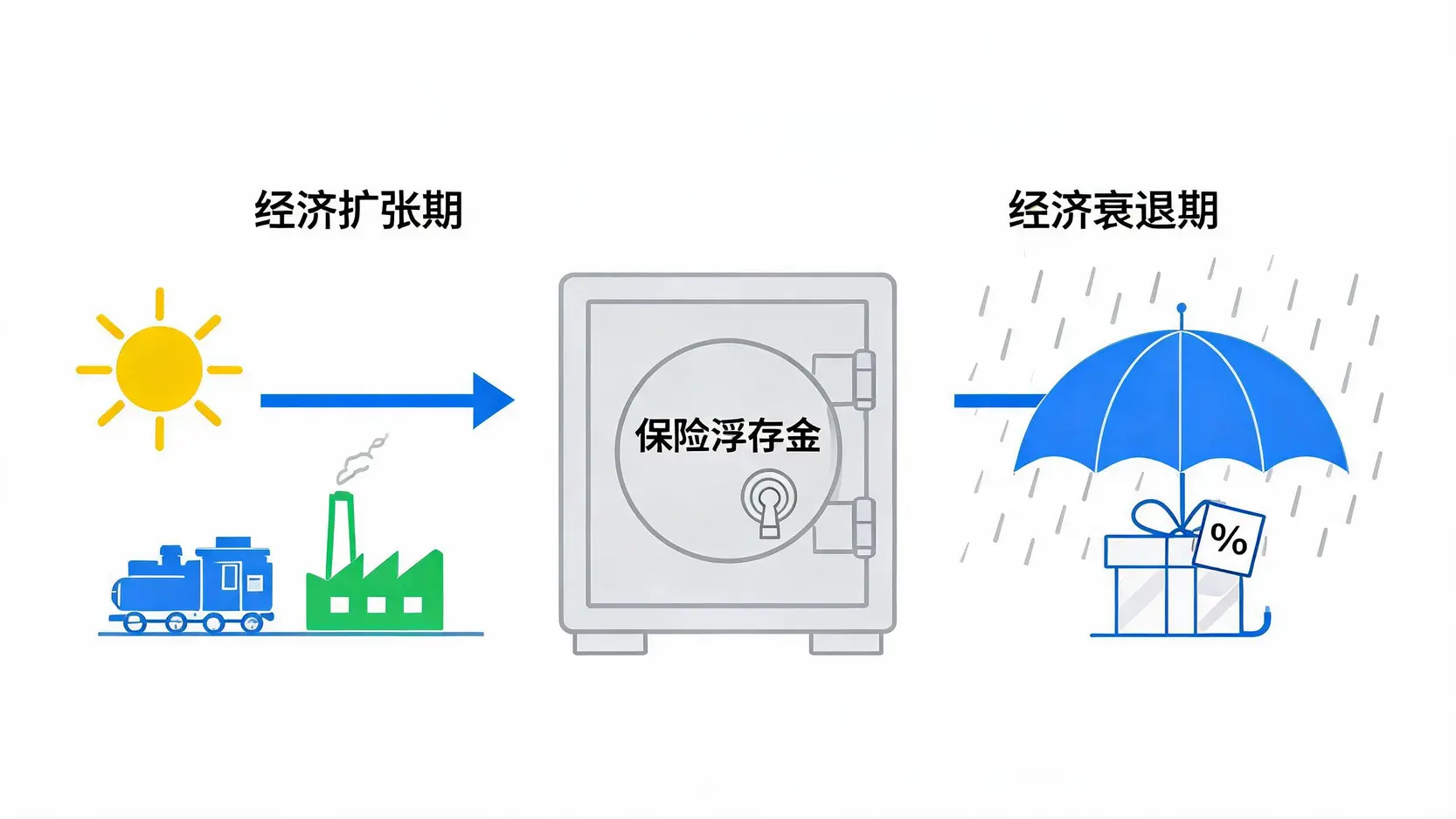 波克夏全天候防御性资产布局概念图