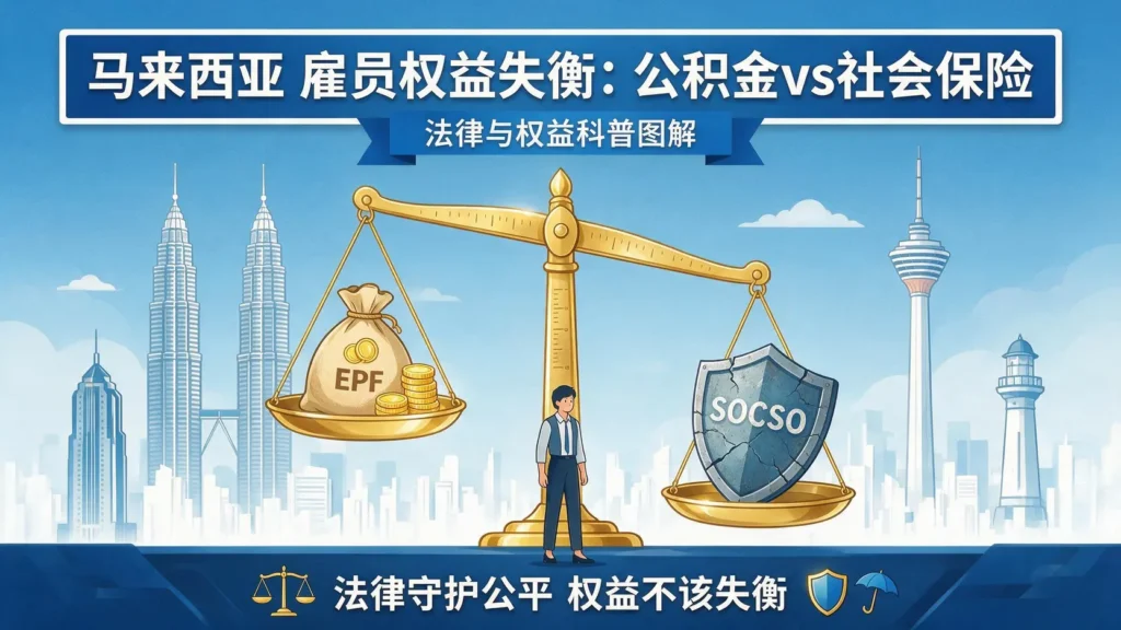 老板只帮我给EPF,没有给SOCSO合法吗?2026马来西亚劳工权益自救指南